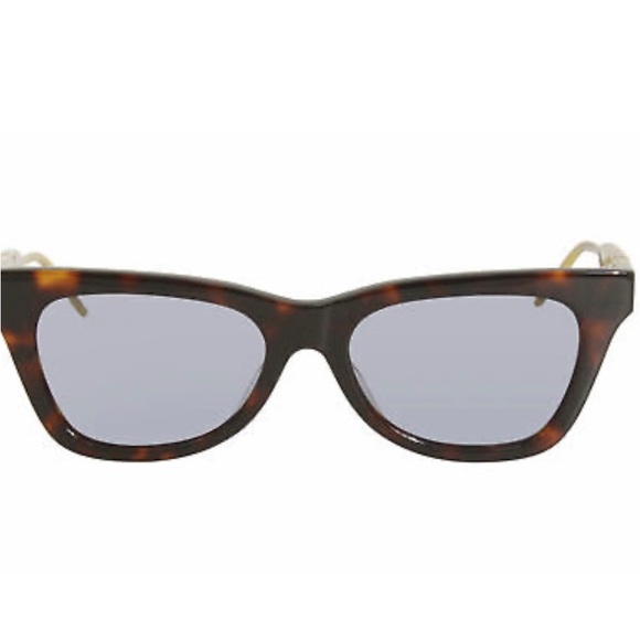 Gucci GG0598S 002 Sunglasses Women's Havana/Blue Lenses *Authentic*looks new - Picture 5 of 6